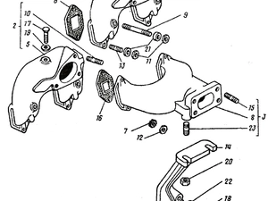Колектор впускний та випускний