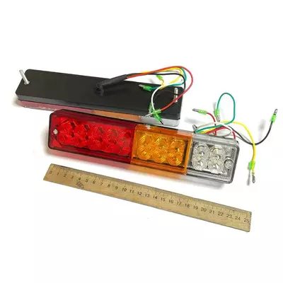 Ліхтар LED універсальний задній (комплект 2шт.) 12/24/30V 235мм х 48мм х 30мм